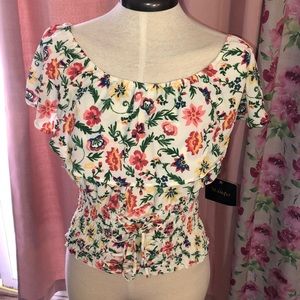 Wishful flowered top